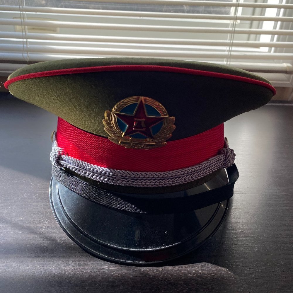 Chinese PLA Ground Forces Army Military Visor Size 58 or 7 1/4